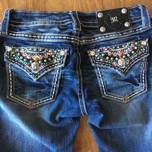 Miss Me Bootcut Rhinestone Embellished Jeans